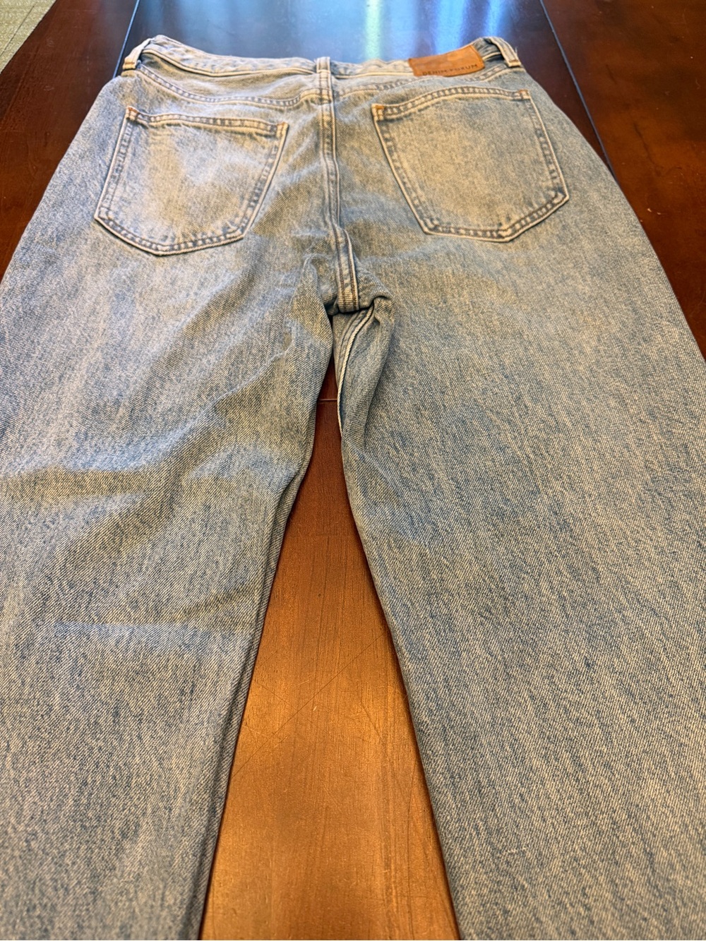 Denim Forum High-Rise Straight Jeans in Light Blue - Picture 11 of 13